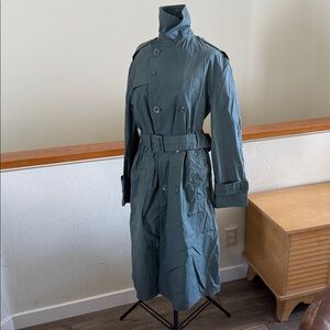 army Green Trench Coat size 36R Military Raincoat Man's quarpel army green 274